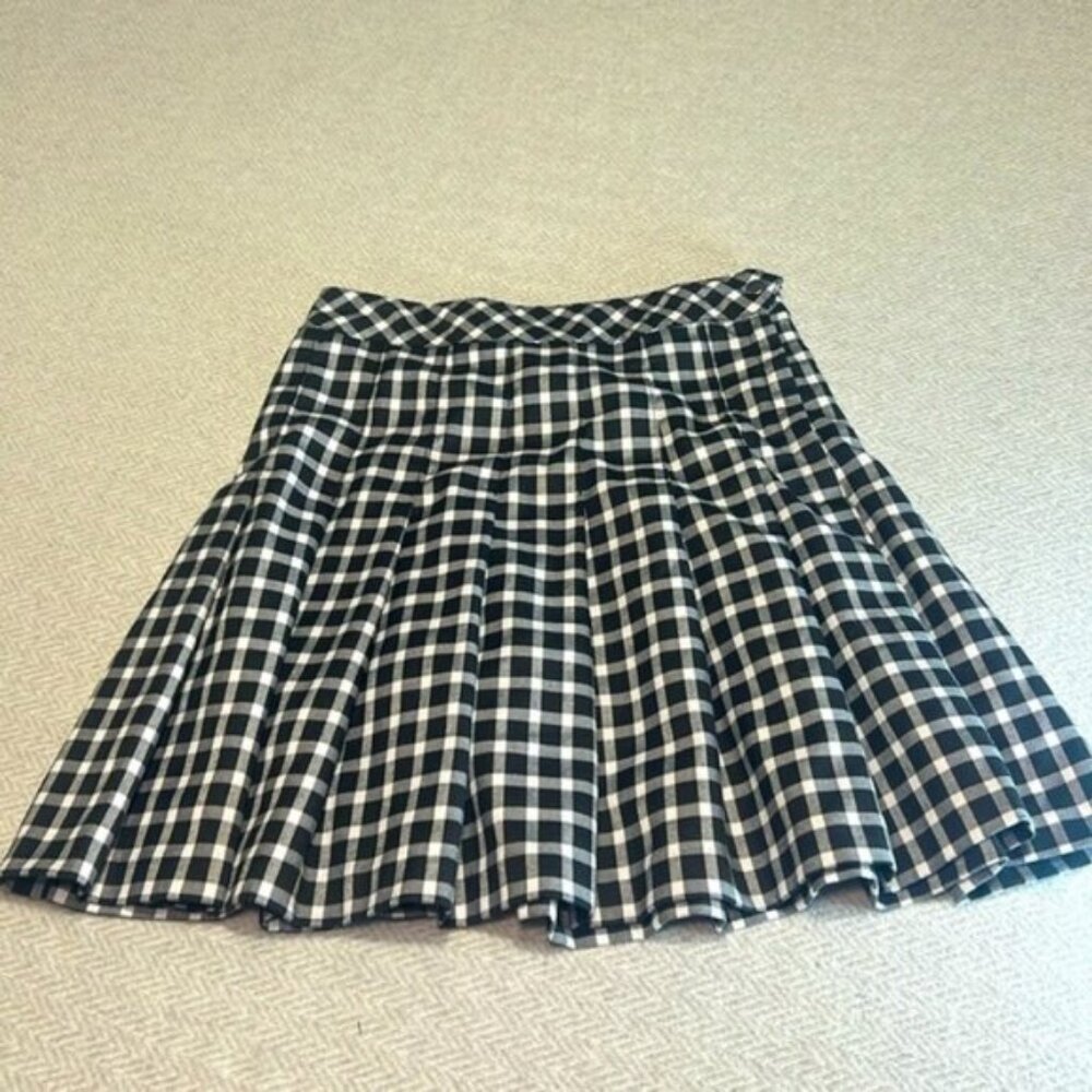Divided Black &  White Gingham Mini skirt. Size 2